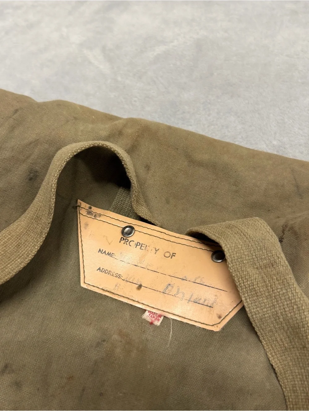 Vintage Military Style Backpack Outdoor Pack Made Japan Official Trail Camper